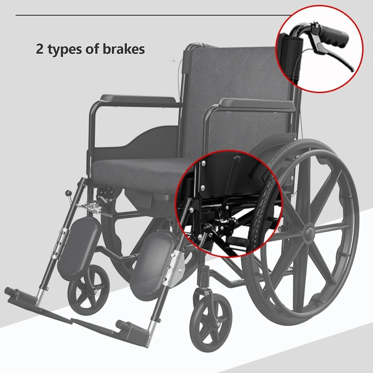 Wheelchair Folding Wheel Chair 24inch