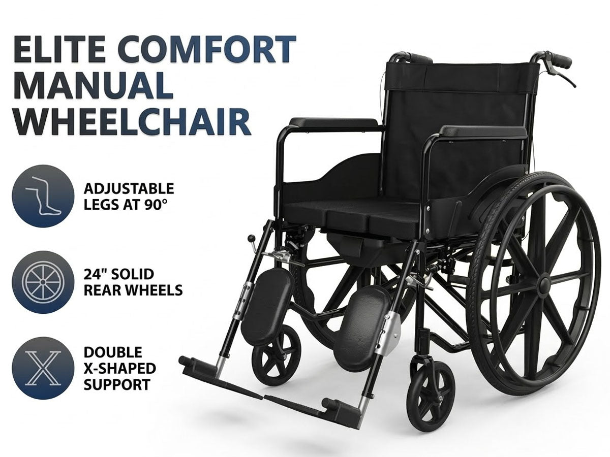 Wheelchair Folding Wheel Chair 24inch