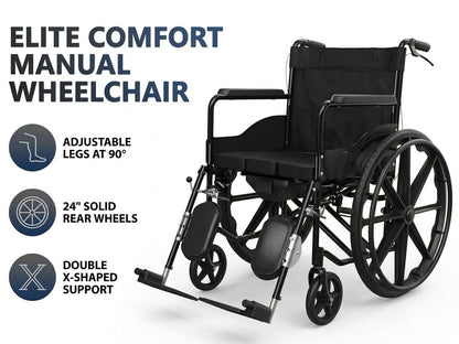 Wheelchair Folding Wheel Chair 24inch