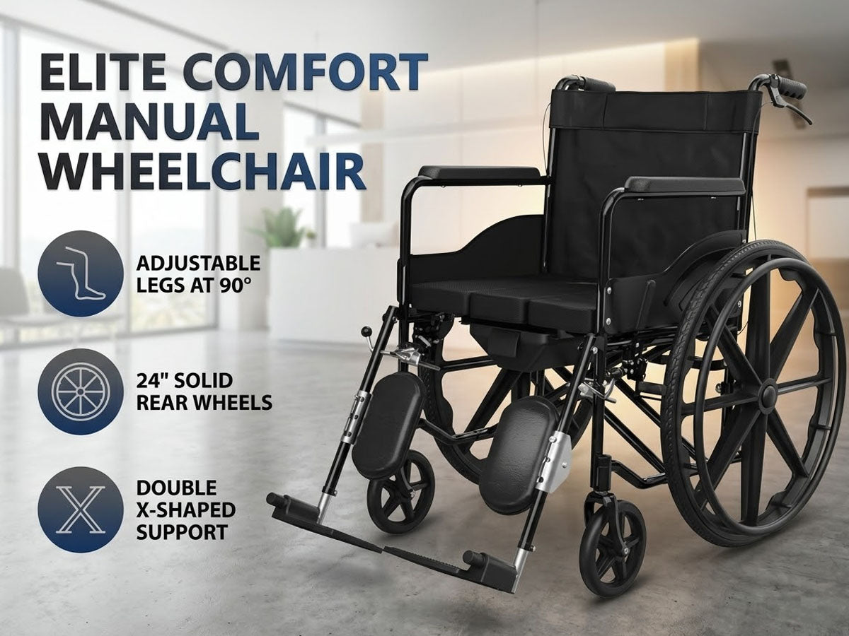 Wheelchair Folding Wheel Chair 24inch