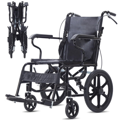 Portable Wheelchair Foldable Wheel Chair 16 Inch
