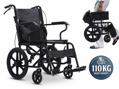 Portable Wheelchair Foldable Wheel Chair 16 Inch