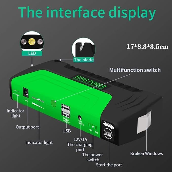 Car Jump Starter Power Bank Laptop Charger
