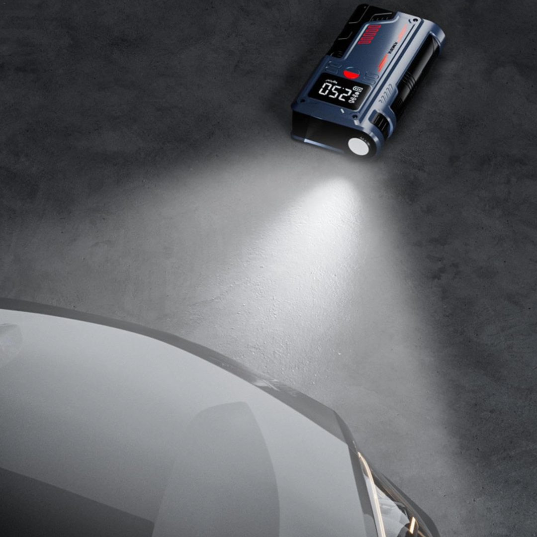 Portable Jump Starter with Air Compressor and Power Bank 10000mAh