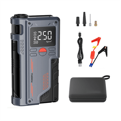 Portable Jump Starter with Air Compressor and Power Bank 10000mAh