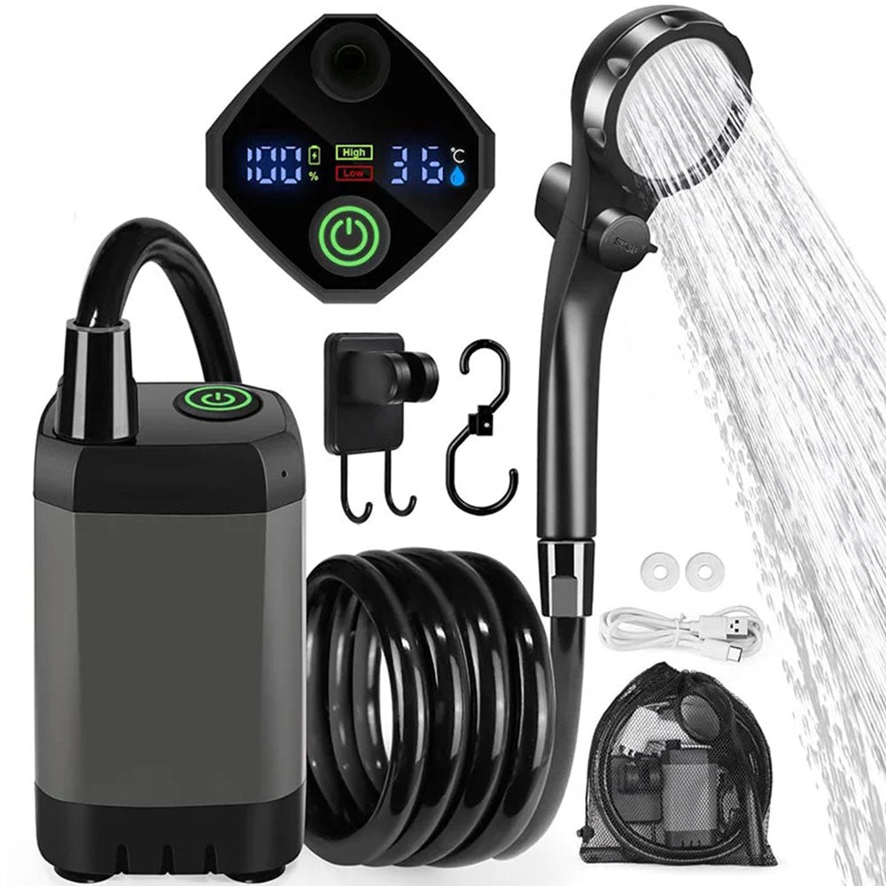 Portable Shower Kit Camping Shower Kit with Bucket