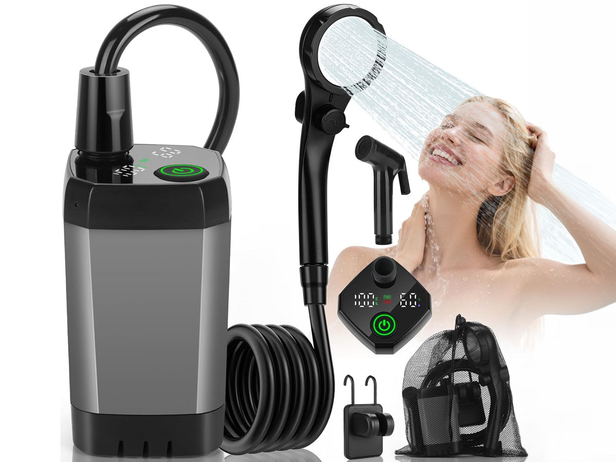 Portable Shower Kit Camping Shower Kit with Bucket