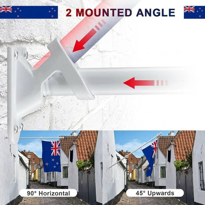6ft Flag Pole Holder Kits Wall Mount Flagpole
