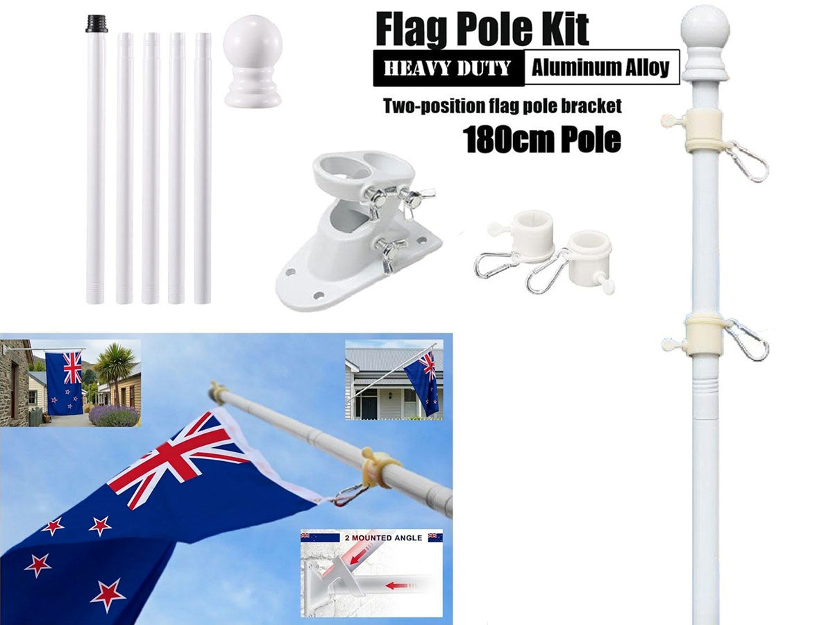 6ft Flag Pole Holder Kits Wall Mount Flagpole
