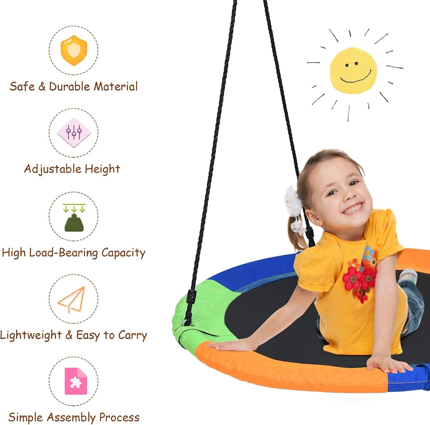 Kids Outdoor Playground Swing playhouse Large 100cm