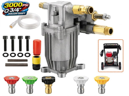 Water Blaster Pump Unit 19.05mm 3/4" Shaft 3000 PSI High Pressure Pump