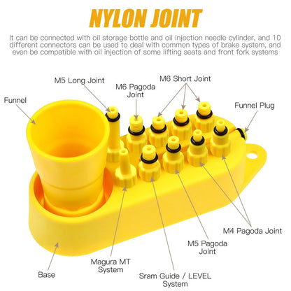 Brake Bleed Kit Bicycle Hydraulic Disc Brake Oil Bleeding Tool