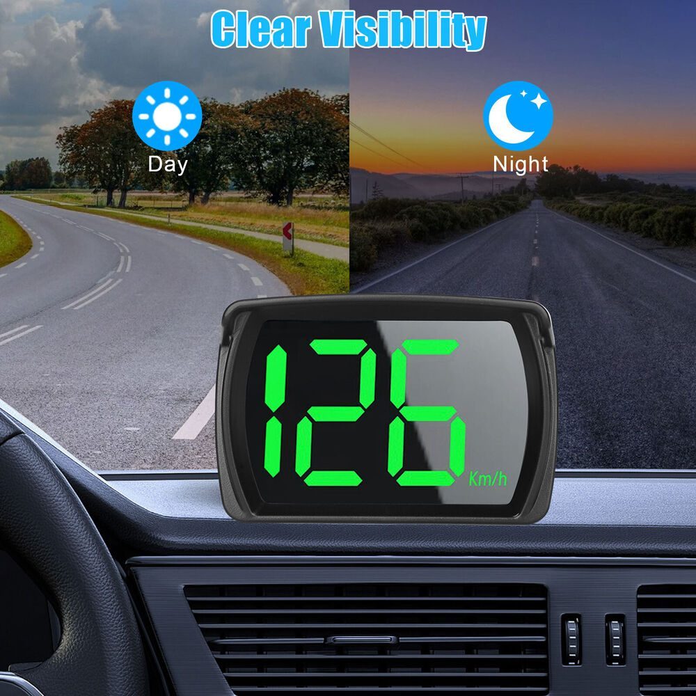Digital Speedometer Universal GPS Car HUD Head Up Display KM/H Speed Display