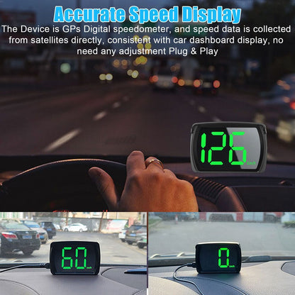 Digital Speedometer Universal GPS Car HUD Head Up Display KM/H Speed Display