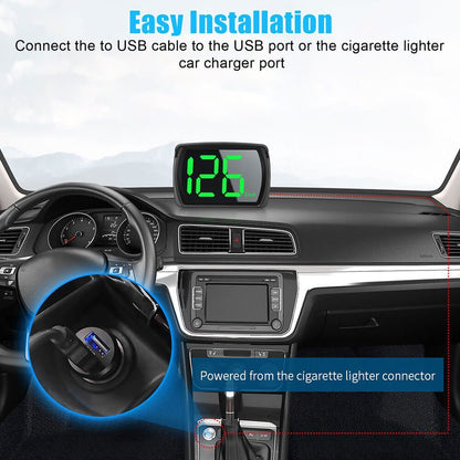 Digital Speedometer Universal GPS Car HUD Head Up Display KM/H Speed Display