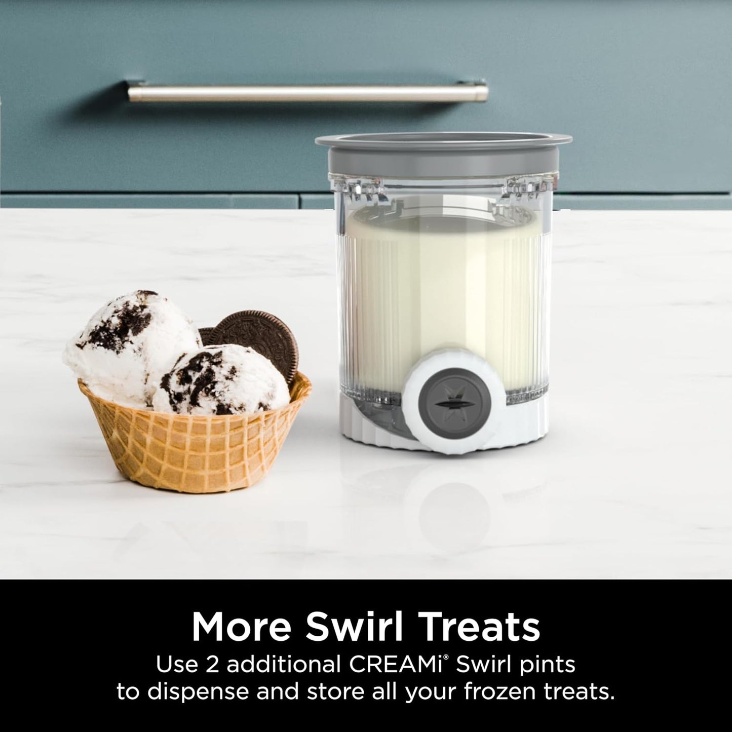 Ice Cream Pints and Lids Compatible with NC700 Series Ninja 2Pcs