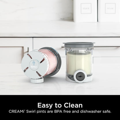 Ice Cream Pints and Lids Compatible with NC700 Series Ninja 2Pcs