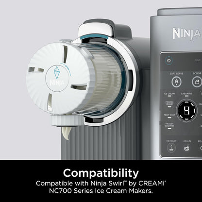 Ice Cream Pints and Lids Compatible with NC700 Series Ninja 2Pcs