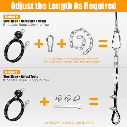 Home Gym Fitness Pulley Cable System Set