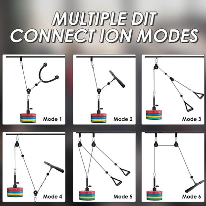 Home Gym Fitness Pulley Cable System Set