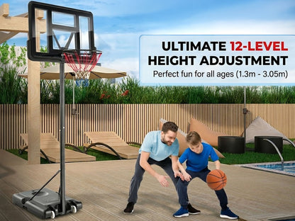 Height Adjustable Portable Basketball Hoop Stand