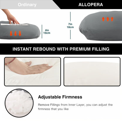 Pregnancy Pillow U-Shaped Full Length Body Support