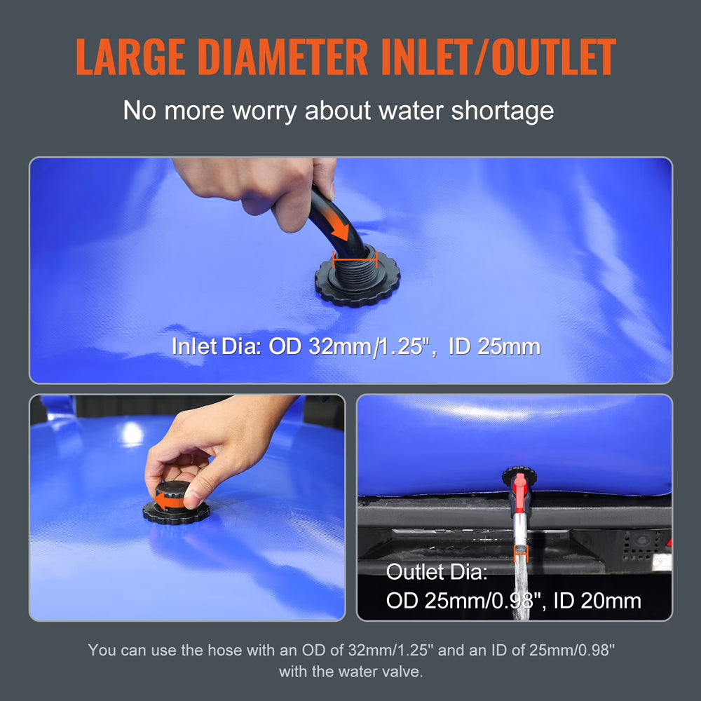 240L Water Storage Bladder Tank Container