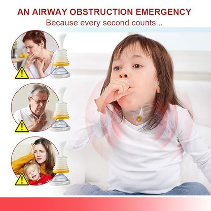 Anti Choking Device Portable Emergency Airway Suction Tool for Home & Travel