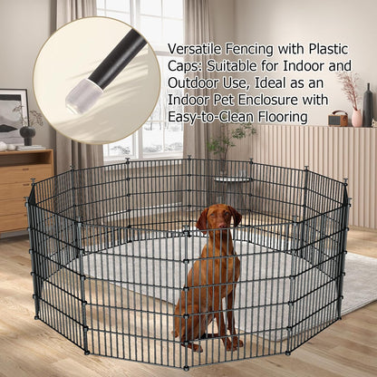 10 Pack Metal Garden Barrier Fence Animal Fence Panels,Garden Border