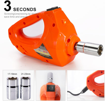 Electric Hydraulic Car Floor Jack 5 Ton 12V Built-in Tire Inflator Pump