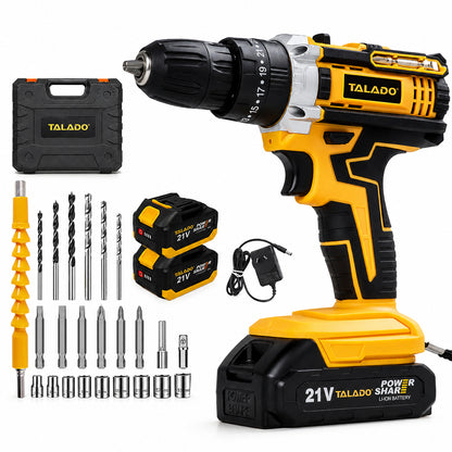 Cordless Impact Electric Drill Driver with Battery