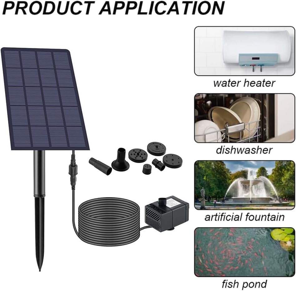 2.5W Solar Fountain Water Pump Kit