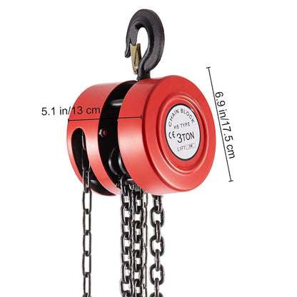 3M Chain Block & Tackle Hoist 3T