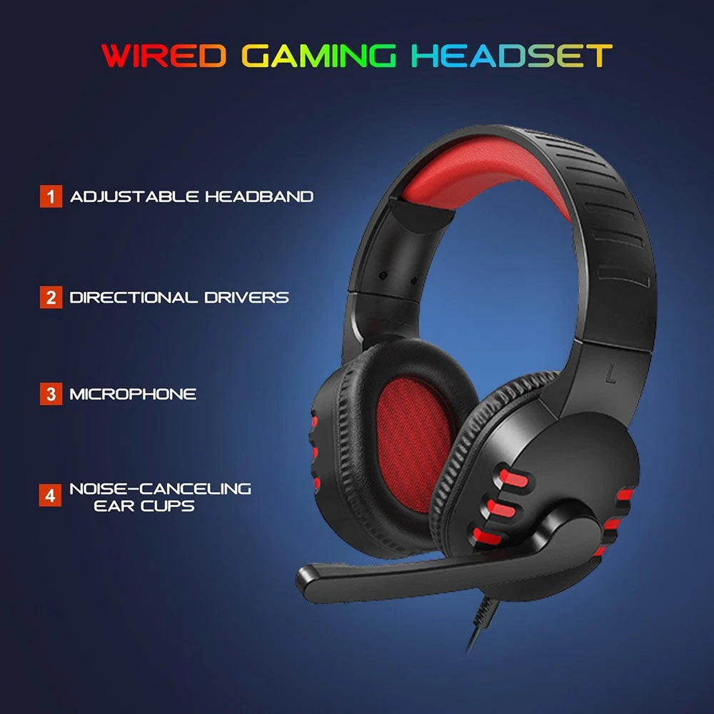 Gaming Keyboard Mouse Headphone Speaker Combo