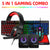 Gaming Keyboard Mouse Headphone Speaker Combo