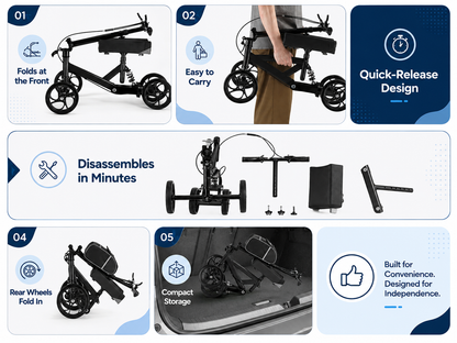 Knee Scooter Walker Mobility Walking Wheelchair