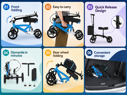 Knee Scooter Walker Mobility Walking Wheelchair