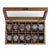 12 Slot Watch Box Organiser- Rustic Walnut