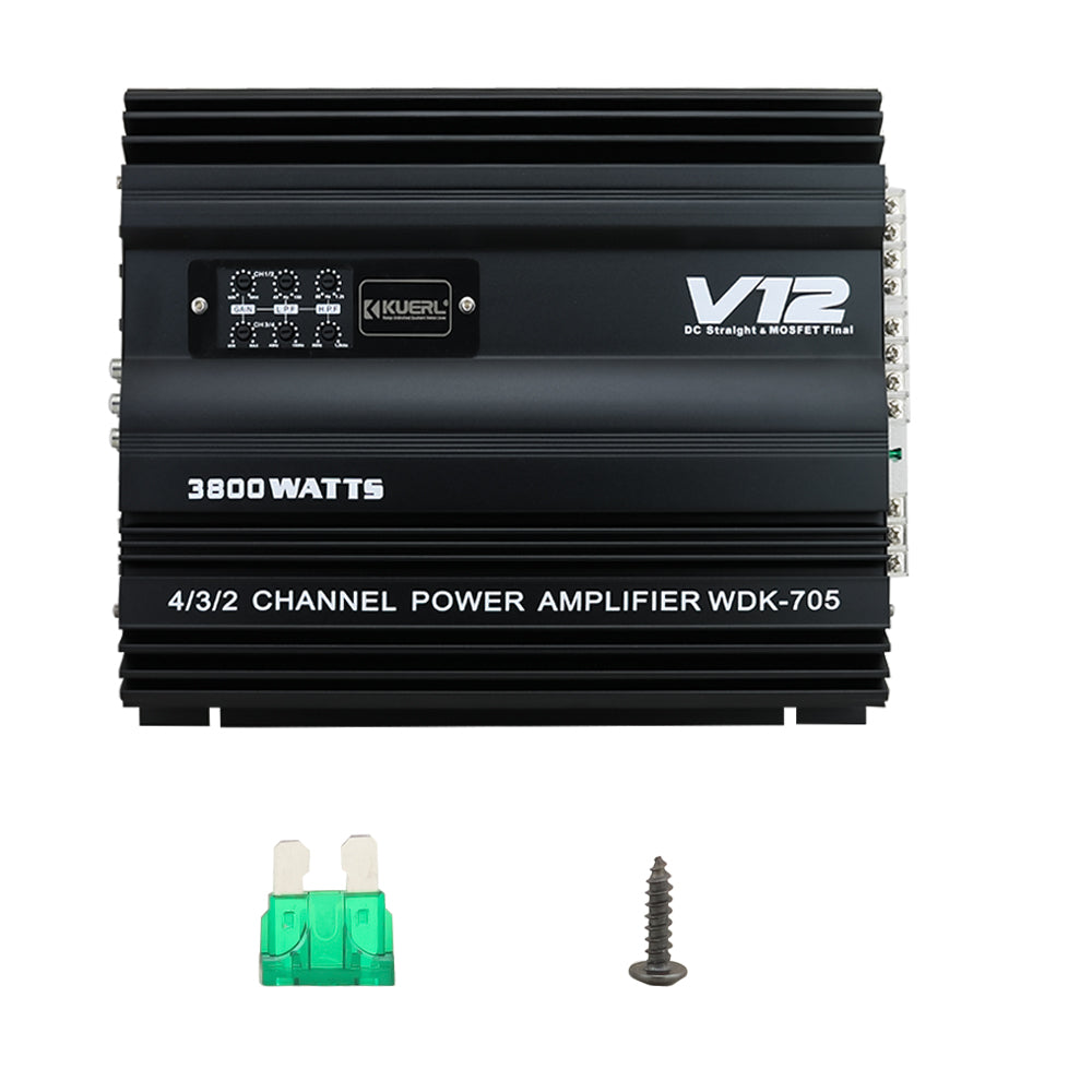 Car Amplifier 4 Channels 3800W