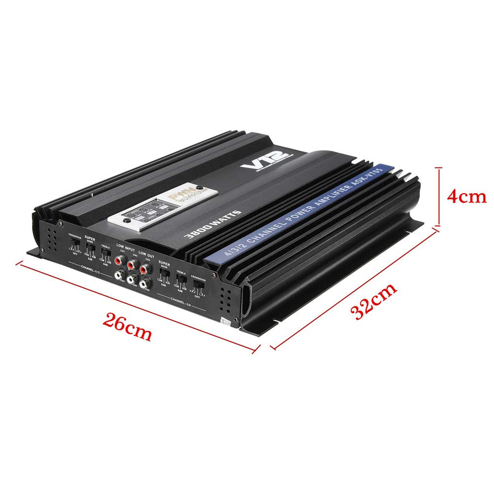 Car Amplifier 4 Channels 3800W