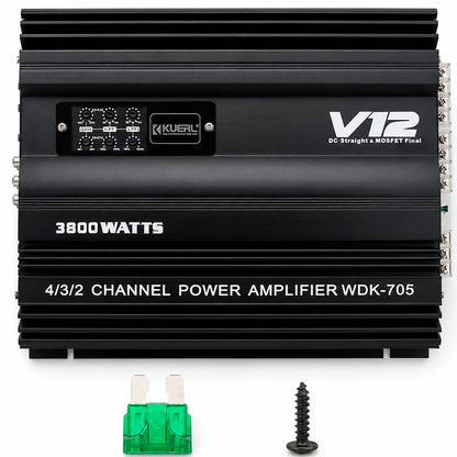 Car Amplifier 4 Channels 3800W