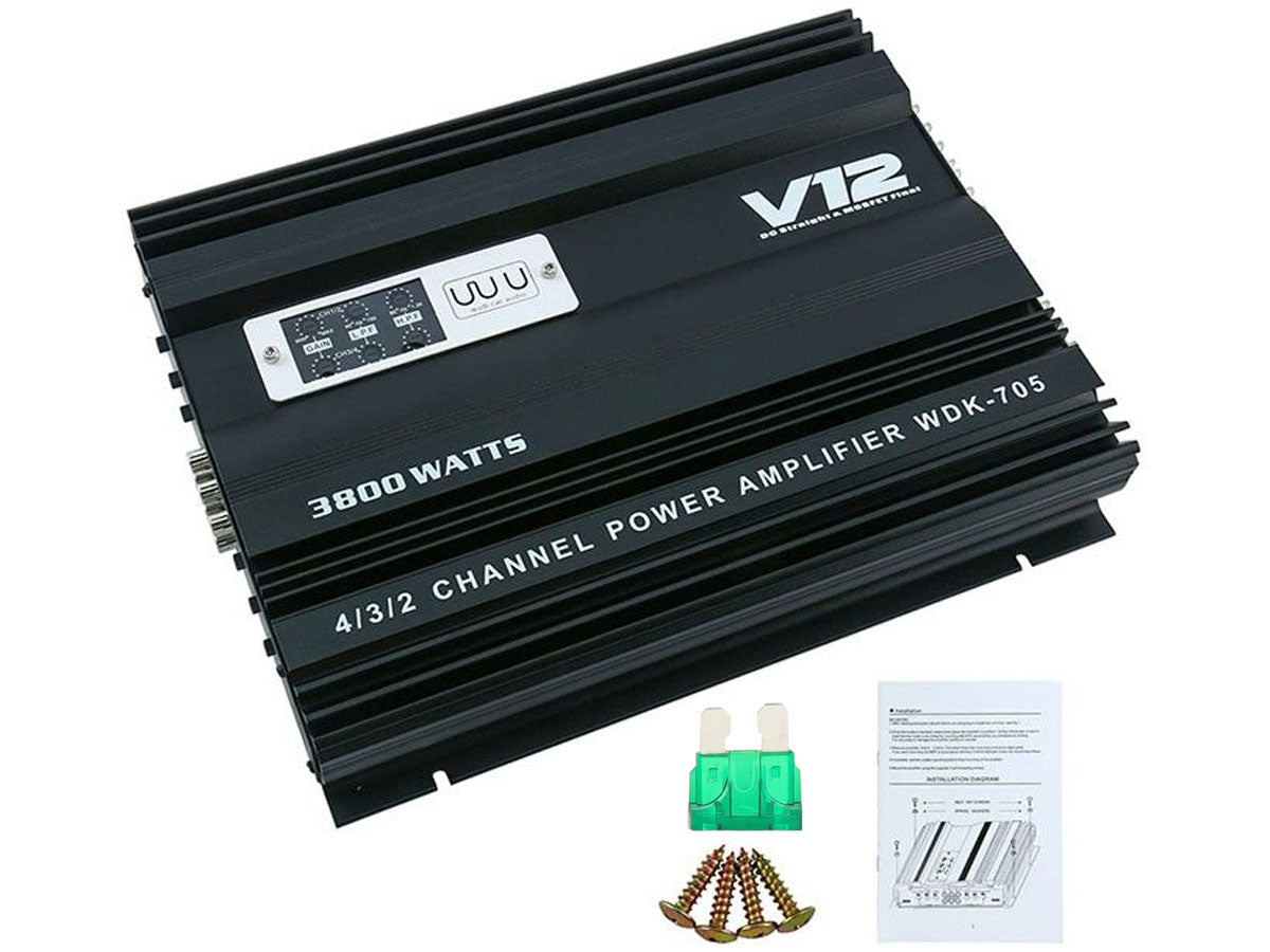 Car Amplifier 4 Channels 3800W