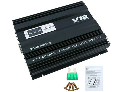 Car Amplifier 4 Channels 3800W