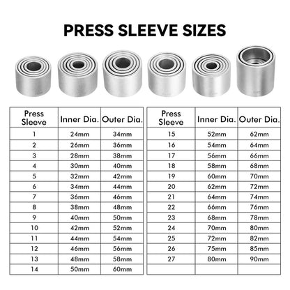 36Pcs Press and Pull Sleeve Bush Removal and Installation Tool Kit