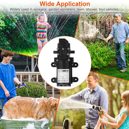 12V Water Pump 123 PSI High Pressure Caravan