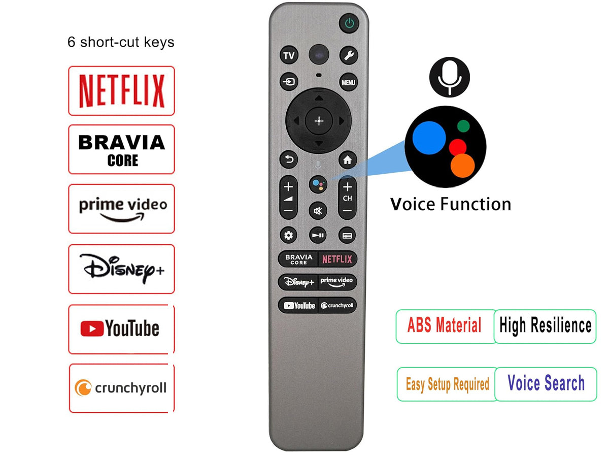 Replacement Sony TV Remote for Sony Bravia Smart TVs