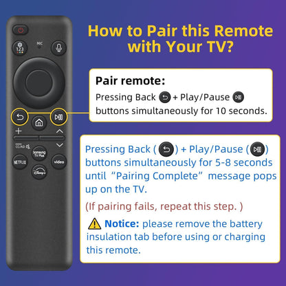 Samsung TV Remote Solar Smart TV Remote Repalcement
