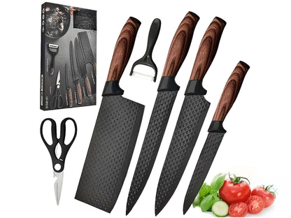 6pcs Professional Kitchen Knives Set Knife Set