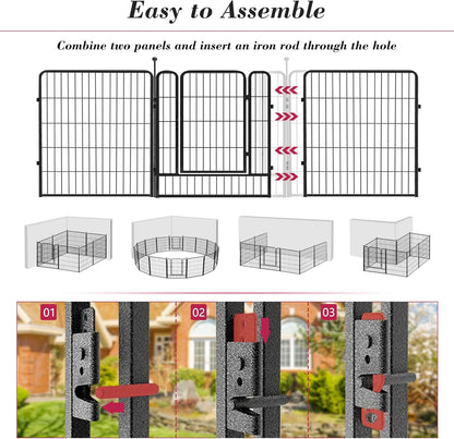 Dog Playpen Pet Playpen Fence 12 Panels