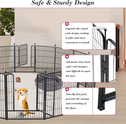 Dog Playpen Pet Playpen Fence 12 Panels